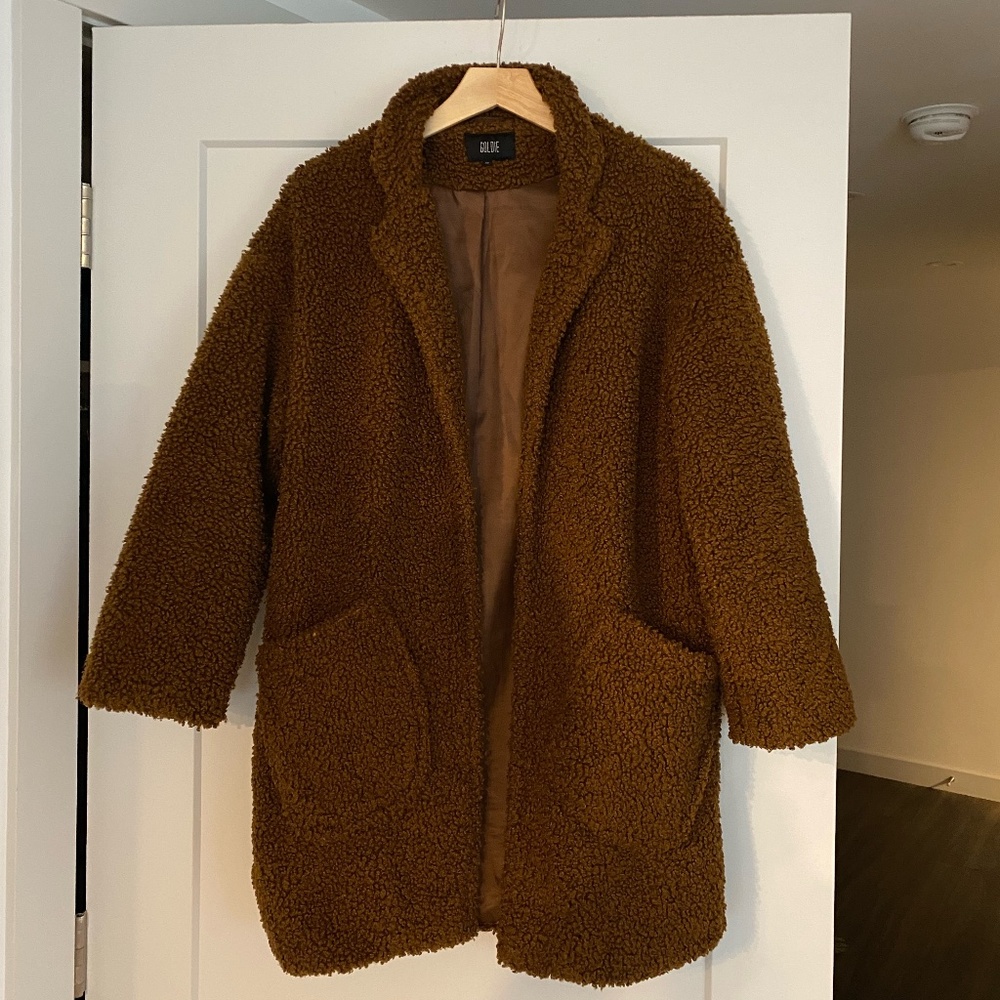 Goldie | Brown Teddy Coat